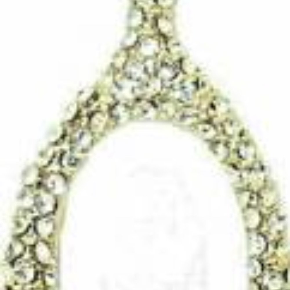 Pave Crystal Wish bone Necklace adjustable NWT